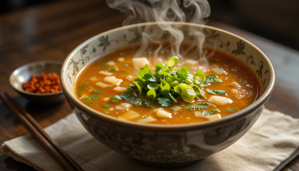 Various versions of house special soup with customization ideas displayed.